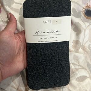 Loft tights grey with black polka dot sz L